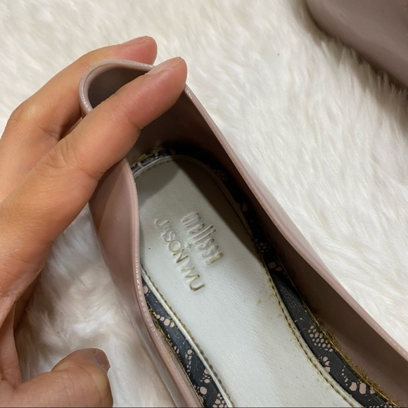 3/$32 Melissa x Jason Wu Pastel Pink Jelly Flats With Owls Size 8 - Picture 3 of 9